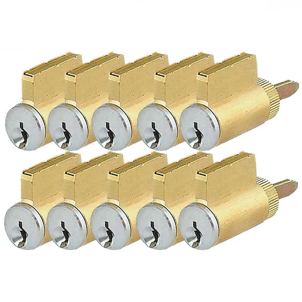 10 x Premium Key-In-Knob (KIK) Cylinder - US26D - SC1 (Pack of 10)