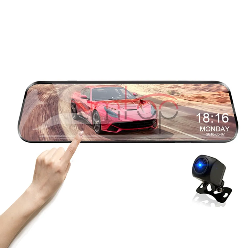 1080p Car Dash Cam Night Vision 10-inch Full Screen 170-degree