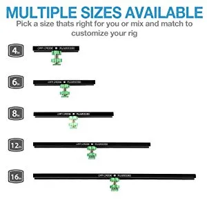 12 Inch 1/4-20 FLASHNER KIT (Green) (Flash Shoe Extention)