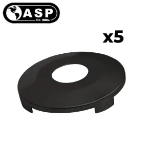 1996-2017 Chrysler Dodge Jeep / Y160 / Face Cap for Door Lock / Black / P-44-218 (ASP) (Pack of 5)
