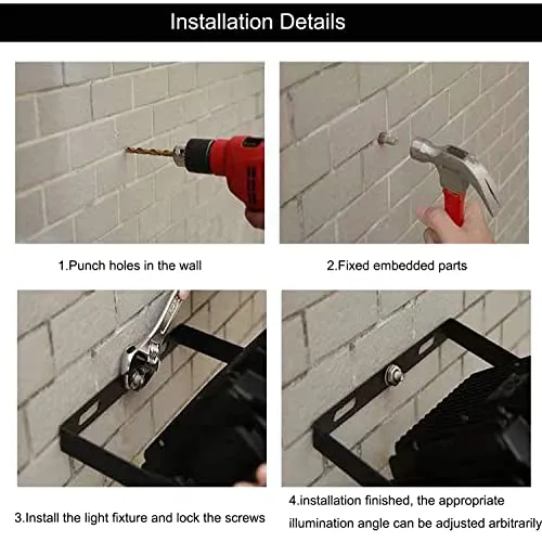 1Pack-60W LED Flood Light Outdoor,6600lm LED Work Light with 6FT US Plug,IP67 Waterproof Exterior Security Lights,6000K Daylight White Outside Floodlights Slim Design for Playground Yard Stadium