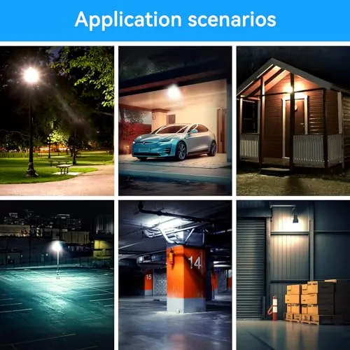 1Pack-60W LED Flood Light Outdoor,6600lm LED Work Light with 6FT US Plug,IP67 Waterproof Exterior Security Lights,6000K Daylight White Outside Floodlights Slim Design for Playground Yard Stadium