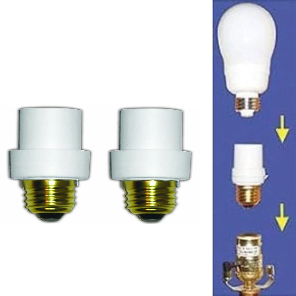 2-Pack:  Automatic Lamp Sensors Dusk Dawn Security Light Bulb Socket