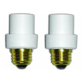 2-Pack:  Automatic Lamp Sensors Dusk Dawn Security Light Bulb Socket