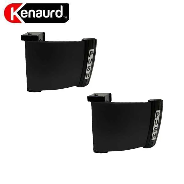 2 x Kenaurd - Deadlatch Push & Pull Paddle Handle - Reversible - Dark Bronze (Bundle of 2)