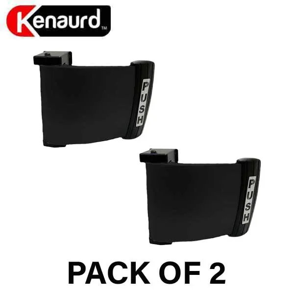 2 x Kenaurd - Deadlatch Push & Pull Paddle Handle - Reversible - Dark Bronze (Bundle of 2)