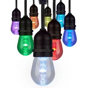 24Ft - 12-S14 Lamp - LED String Light - Starfish IOT - RGBTW