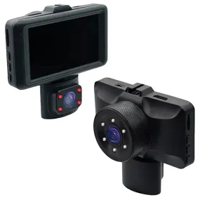 3 Channel Dash Cam Front Rear Inside 1080p Full High-Definition