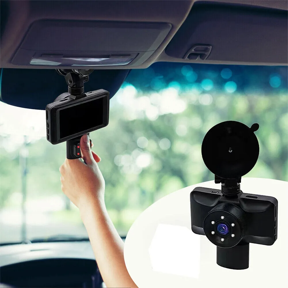 3 Channel Dash Cam Front Rear Inside 1080p Full High-Definition