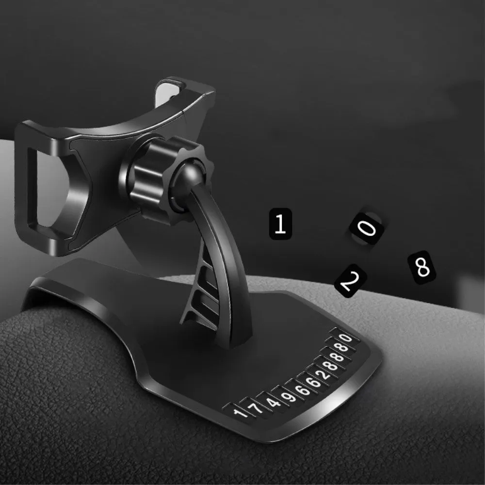 3 in 1 Car GPS Smartphone Holder: Dashboard / Visor Clamp   AC Grid Clip for BlackBerry Motion - Black