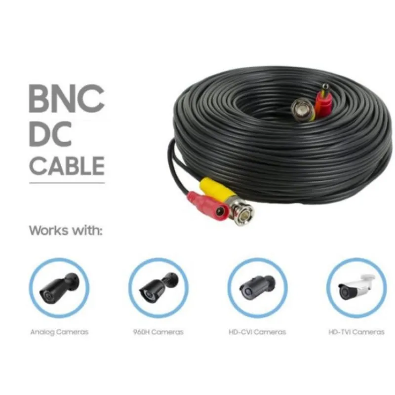 30M Bnc Cable Video   Dc Power Cctv Cable - 30M Bnc