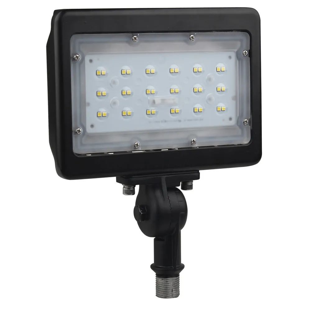 30W Bronze LED Medium Flood Light 3000K with Adjustable Neck