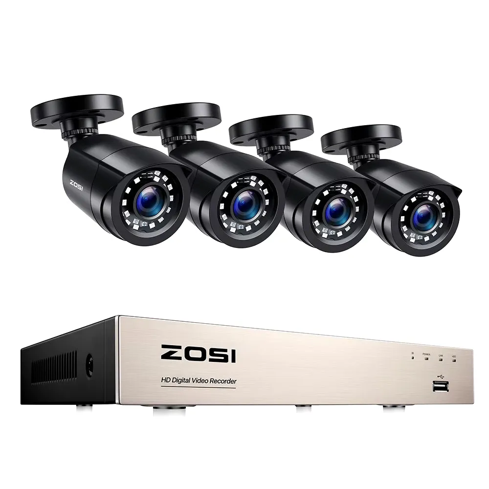 3K Lite Home Video Surveillance System AI Human/Vehicle Detection 8CH 5MP Lite CCTV DVR 1080P 2MP Security Cameras