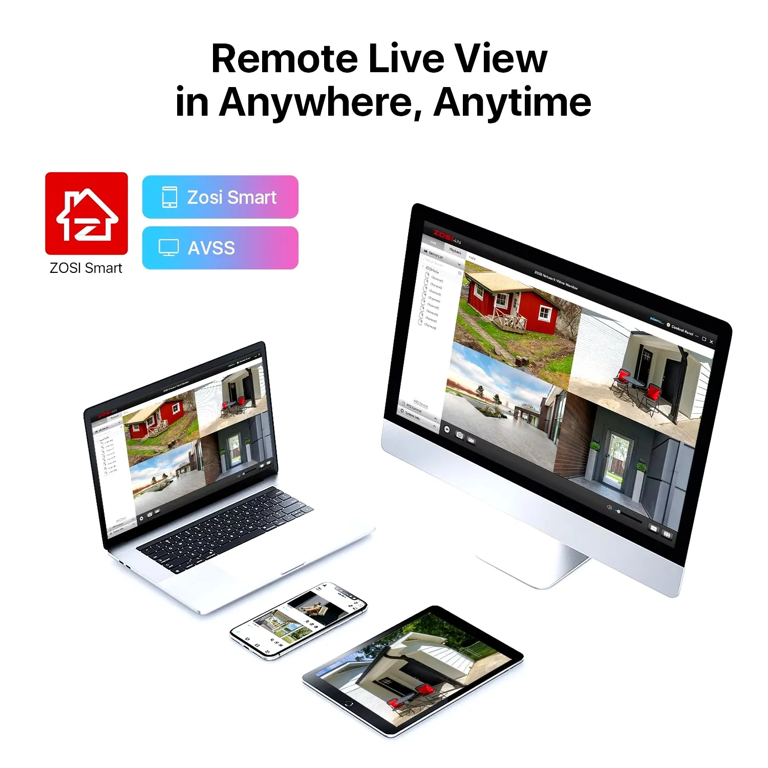 3K Lite Home Video Surveillance System AI Human/Vehicle Detection 8CH 5MP Lite CCTV DVR 1080P 2MP Security Cameras