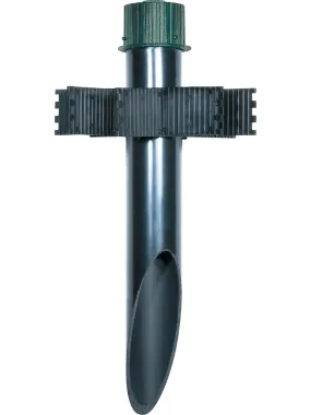 3" Mounting Post Outdoor Light Fixture in Antique Verdigris Finish
