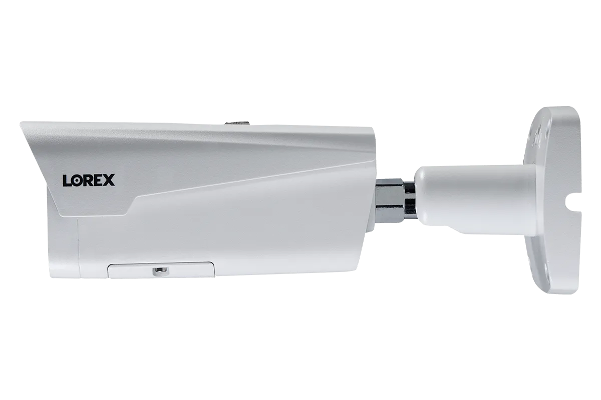 4K Nocturnal IP NVR System with Six 4K (8MP) IP Motorized Varifocal White Metal Cameras