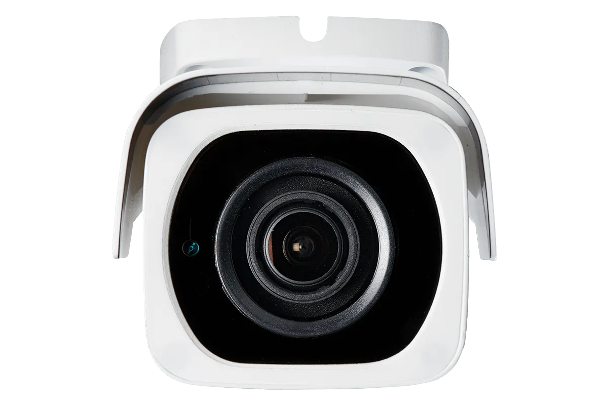 4K Nocturnal IP NVR System with Six 4K (8MP) IP Motorized Varifocal White Metal Cameras