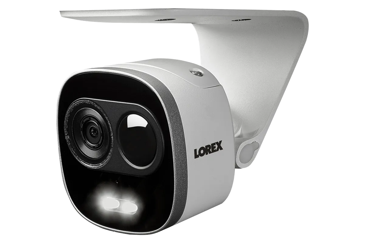 4K Ultra HD IP Camera System with 4 Active Deterrence Security Cameras, 130ft Night Vision