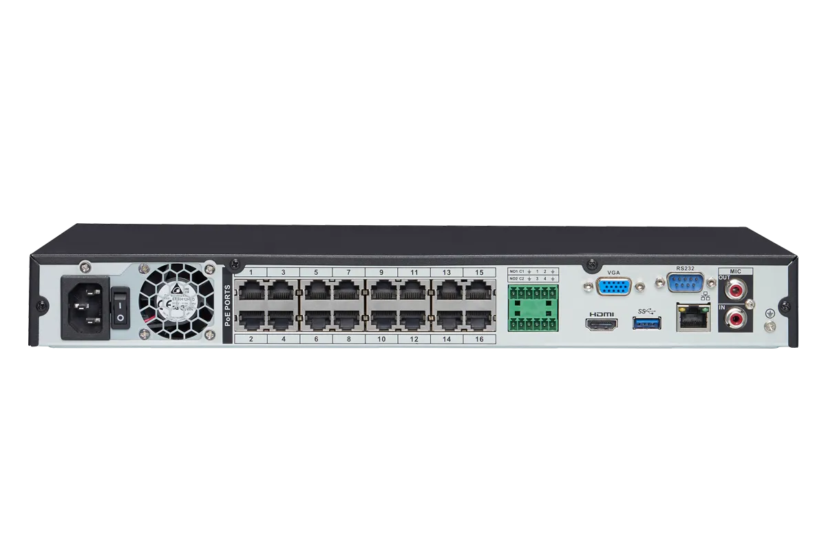 4K Ultra HD IP Camera System with 4 Active Deterrence Security Cameras, 130ft Night Vision
