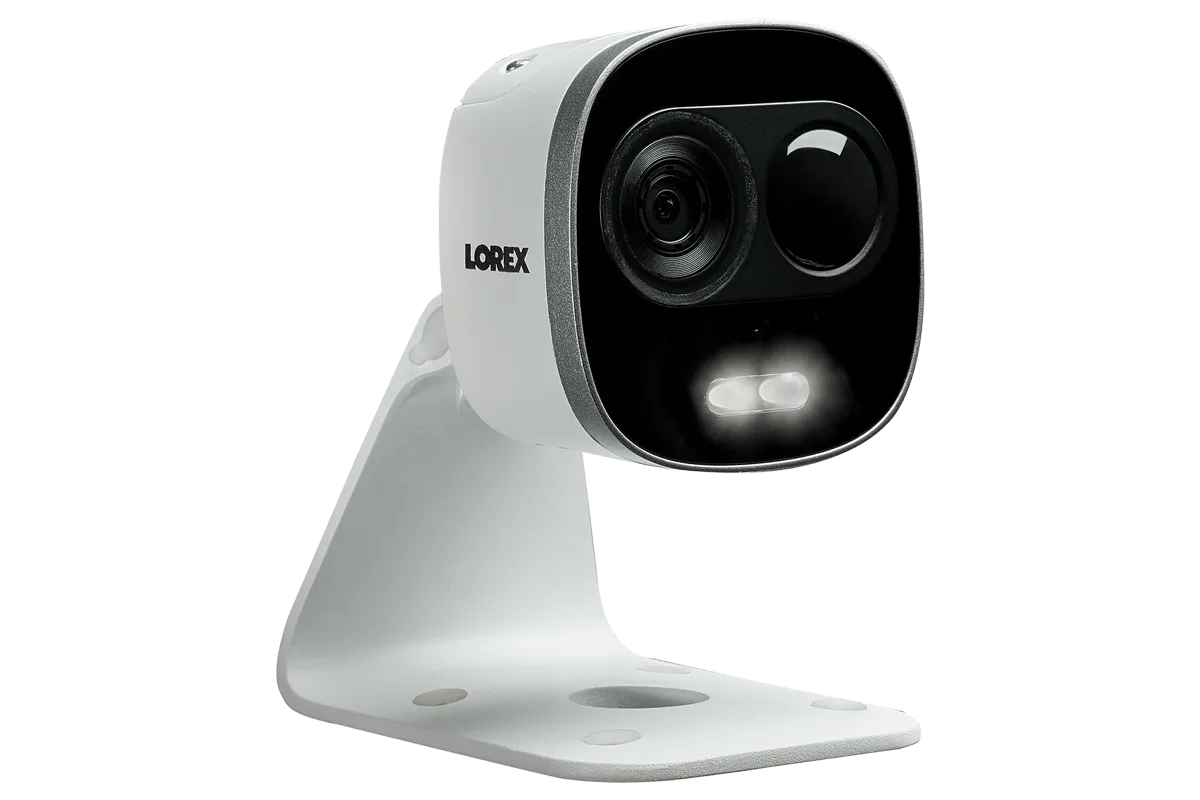 4K Ultra HD IP Camera System with 4 Active Deterrence Security Cameras, 130ft Night Vision