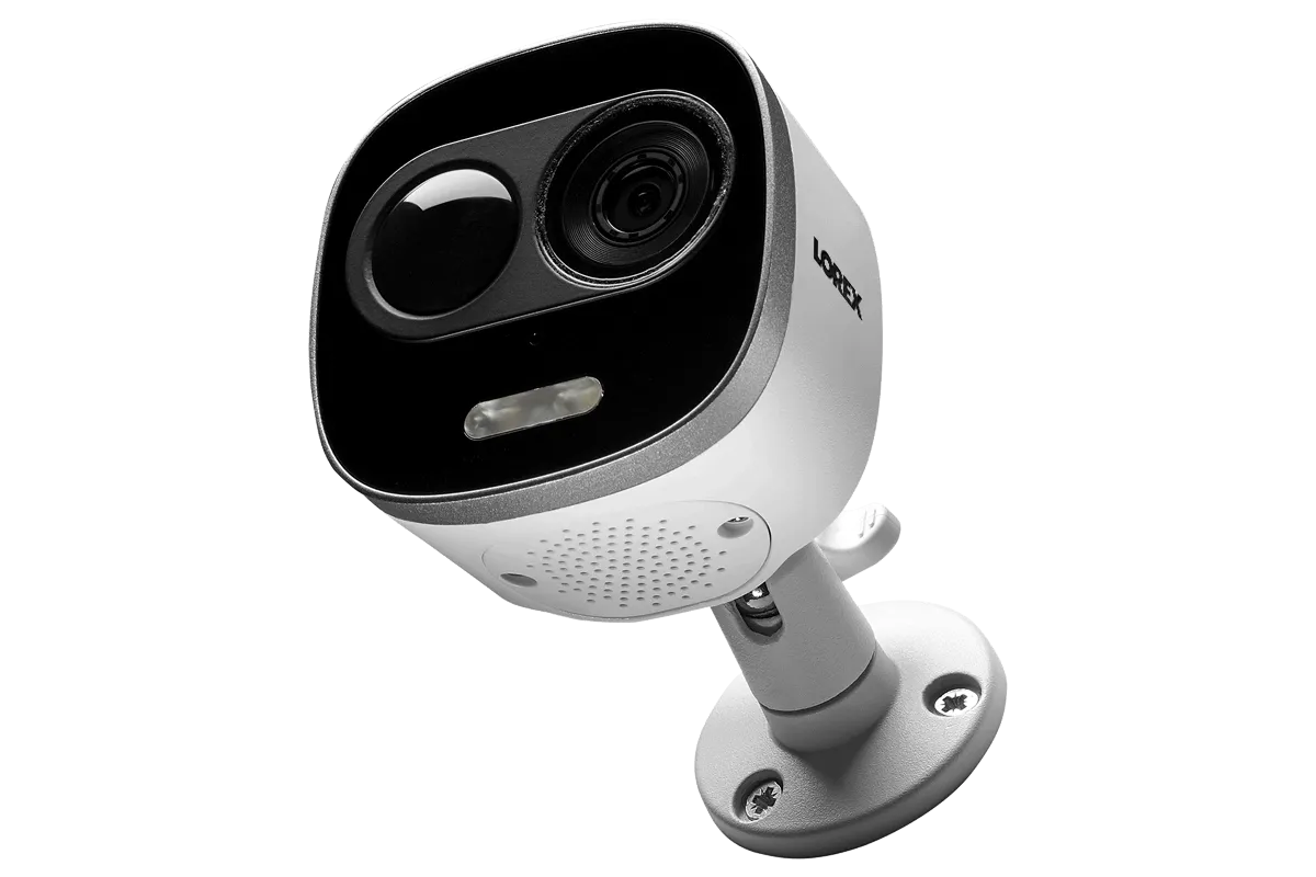 4K Ultra HD IP Camera System with 4 Active Deterrence Security Cameras, 130ft Night Vision