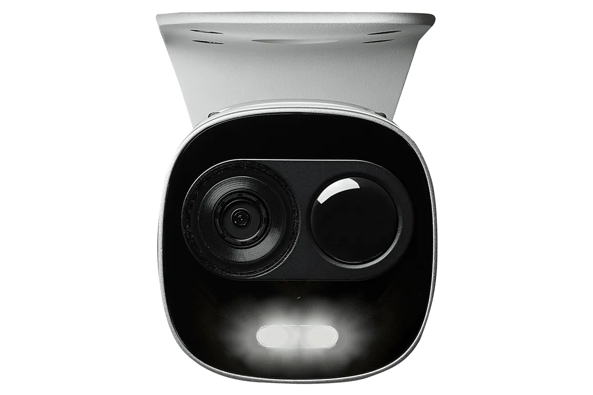 4K Ultra HD IP Camera System with 4 Active Deterrence Security Cameras, 130ft Night Vision