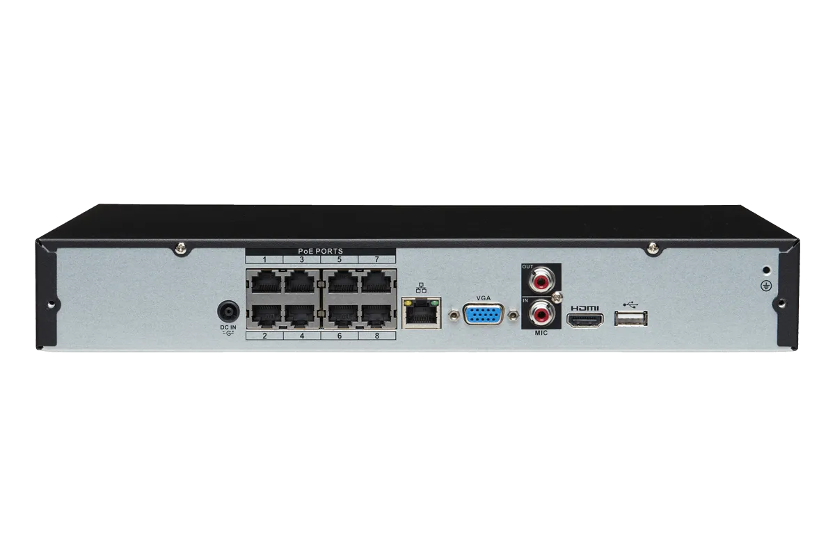 4K Ultra HD IP Camera System with 4 Active Deterrence Security Cameras, 130ft Night Vision