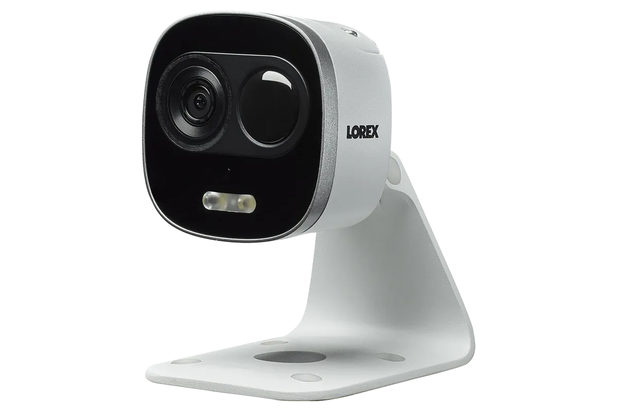 4K Ultra HD IP Camera System with 4 Active Deterrence Security Cameras, 130ft Night Vision