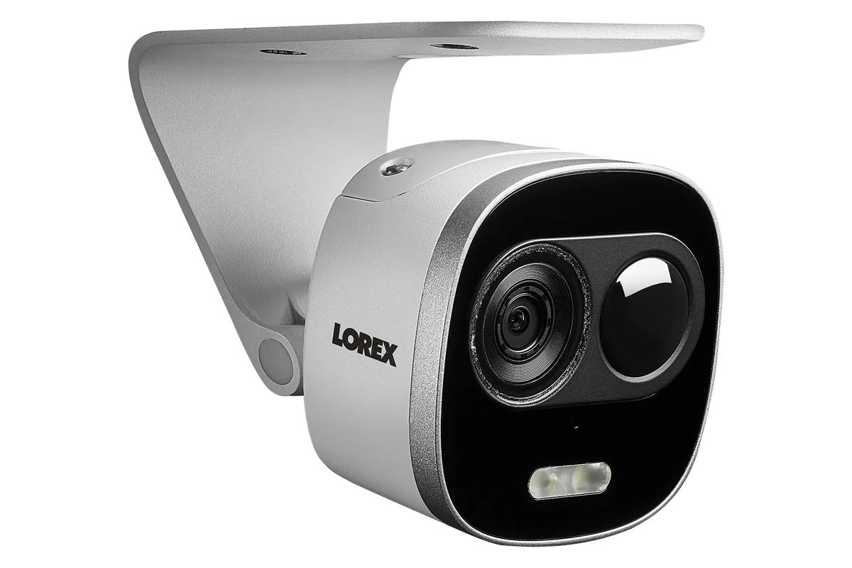 4K Ultra HD IP Camera System with 4 Active Deterrence Security Cameras, 130ft Night Vision
