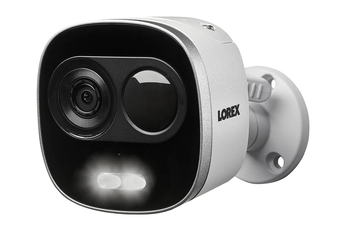 4K Ultra HD IP Camera System with 4 Active Deterrence Security Cameras, 130ft Night Vision