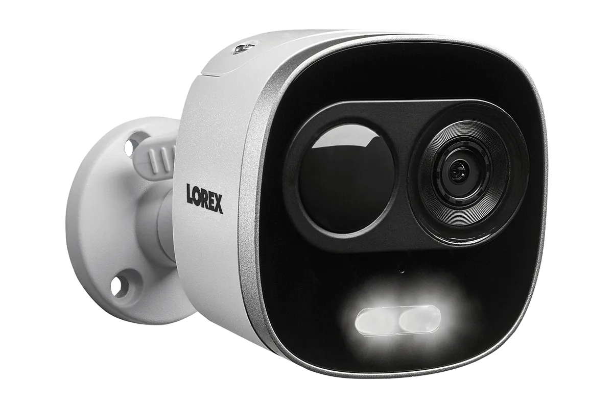4K Ultra HD IP Camera System with 4 Active Deterrence Security Cameras, 130ft Night Vision