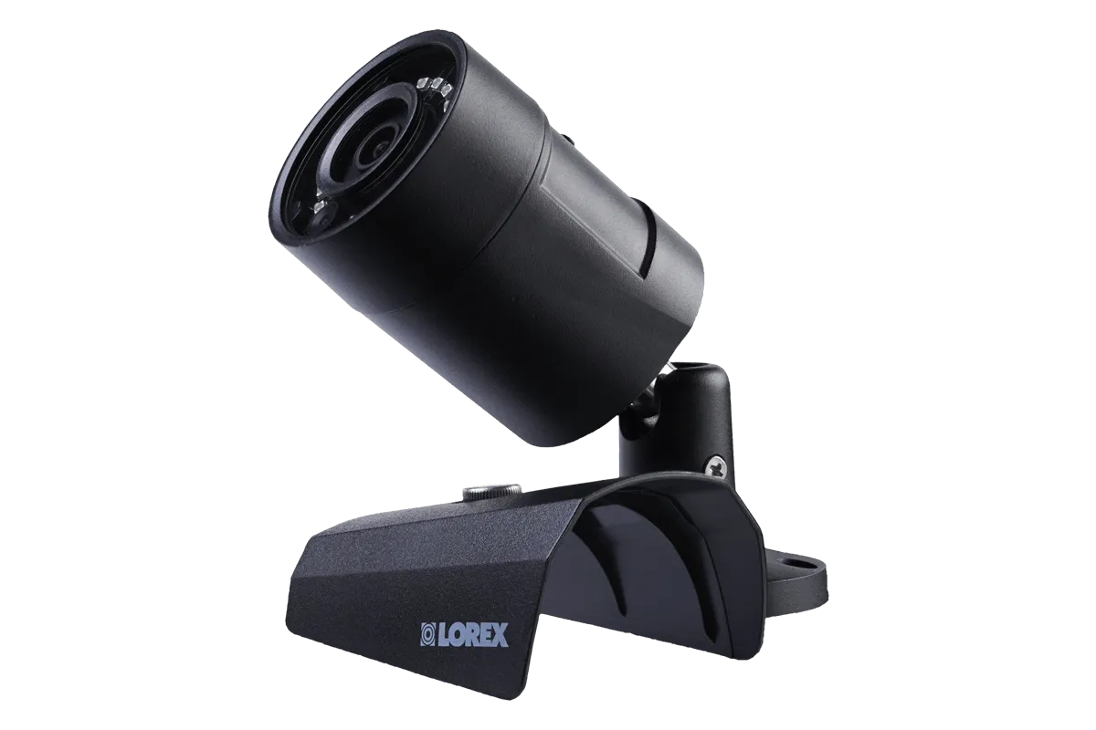 4MP Outdoor Metal Camera with 150FT Color Night Vision, HEVC, Black (4-pack)
