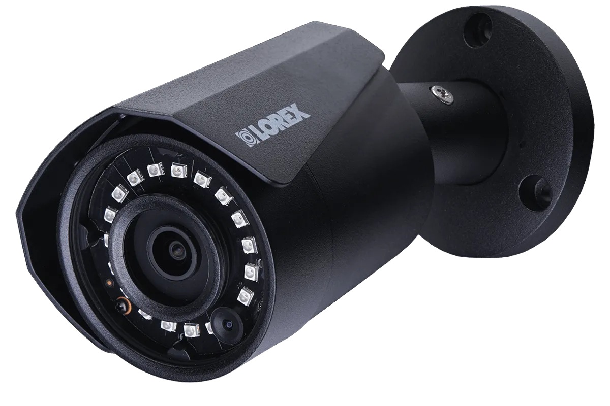 4MP Outdoor Metal Camera with 150FT Color Night Vision, HEVC, Black (4-pack)