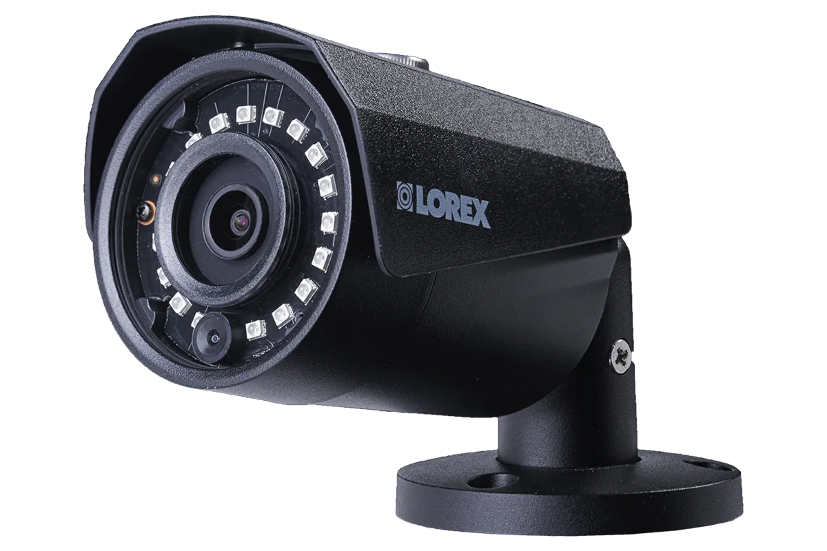 4MP Outdoor Metal Camera with 150FT Color Night Vision, HEVC, Black (4-pack)