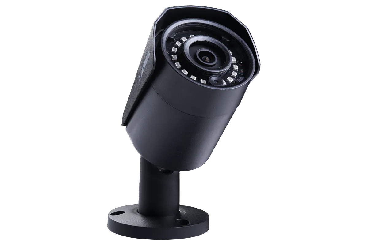 4MP Outdoor Metal Camera with 150FT Color Night Vision, HEVC, Black (4-pack)