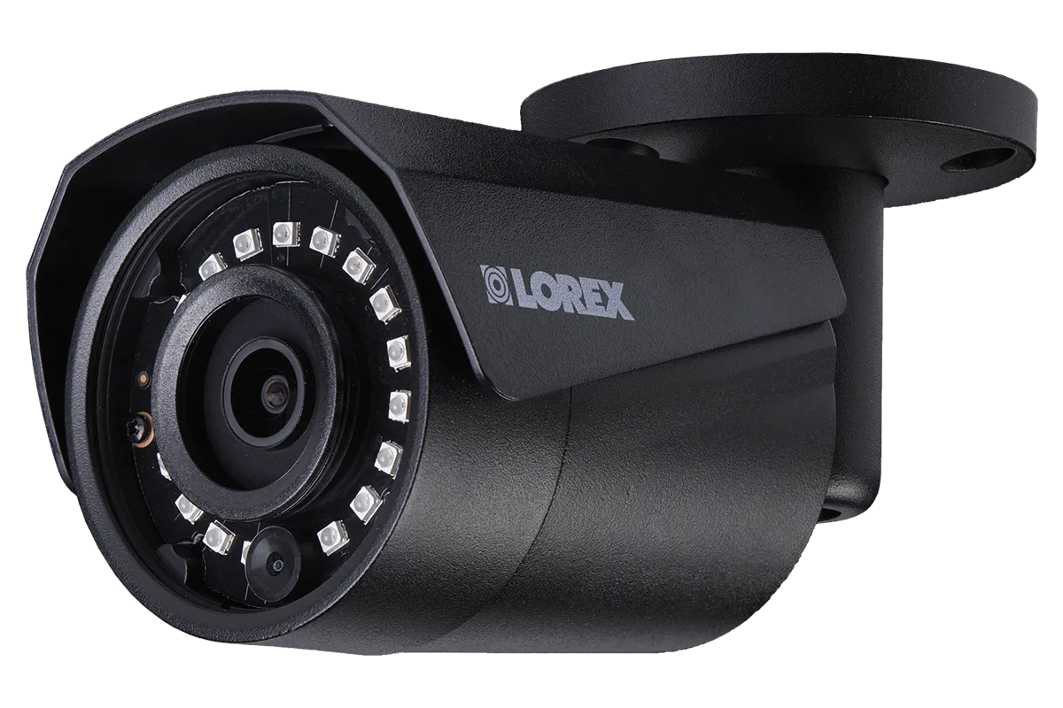 4MP Outdoor Metal Camera with 150FT Color Night Vision, HEVC, Black (4-pack)