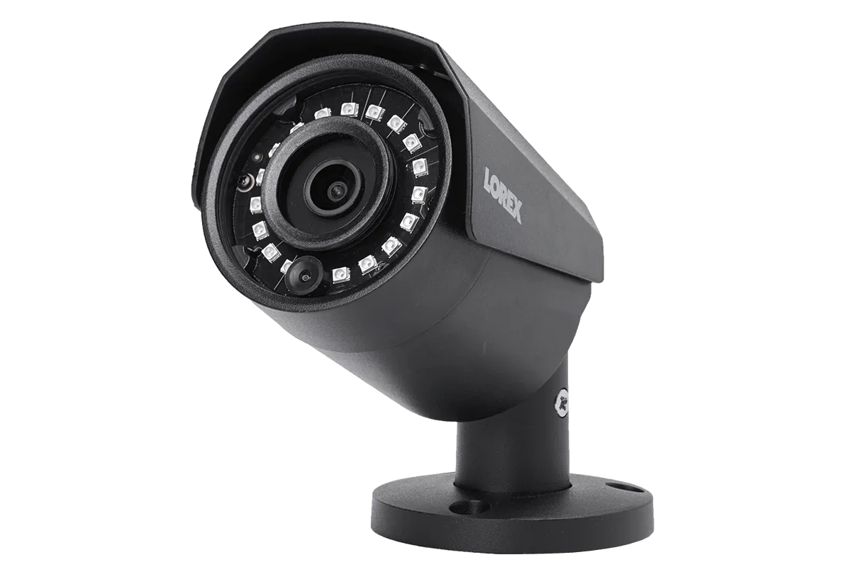 4MP Outdoor Metal Camera with 150FT Color Night Vision, HEVC, Black (4-pack)