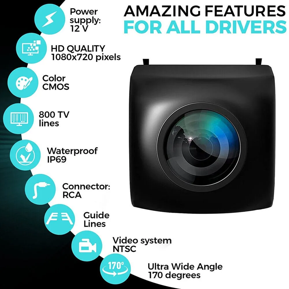 5-inch Mirror Monitor HD Car Backup Camera Rear View System Night