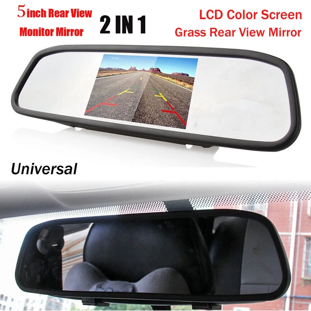 5-inch Mirror Monitor HD Car Backup Camera Rear View System Night