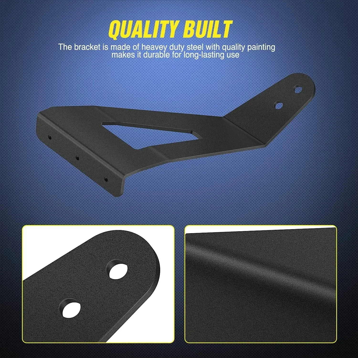 52 Inch Curved Light Bar Bracket at Upper Windshield Roof Cab for 2004-2018 Ford F150 & SVT Raptor (Pair)