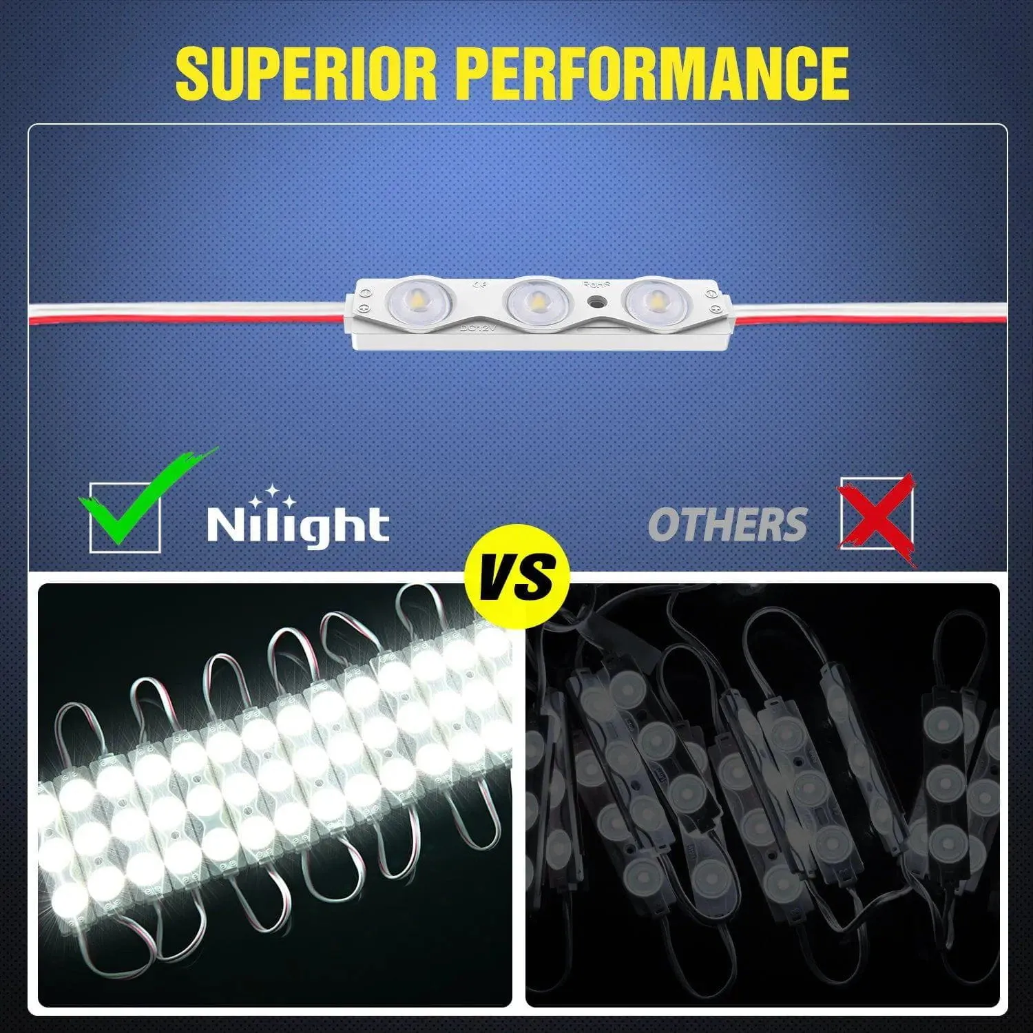 60 Leds Interior White Light Kits