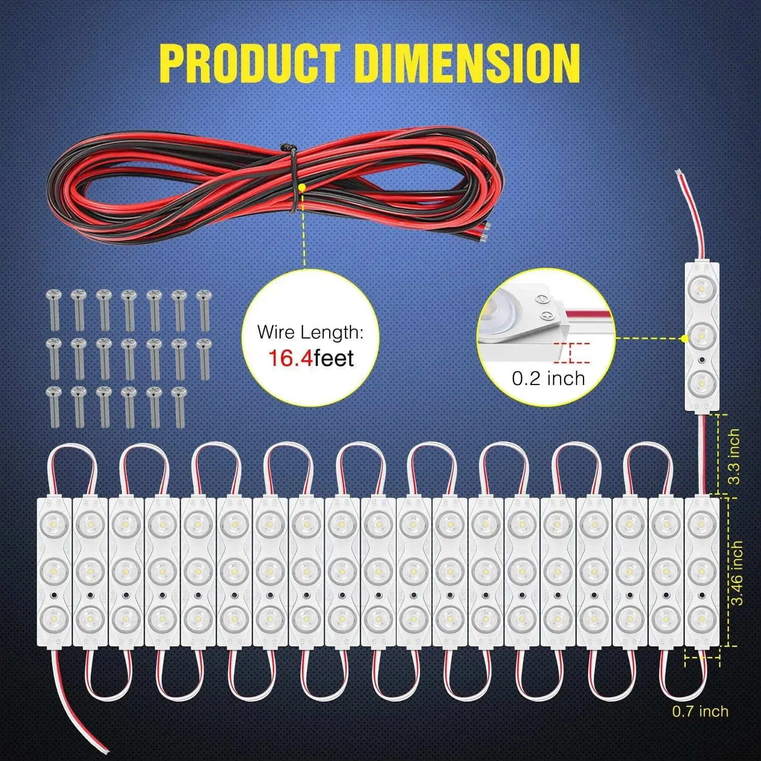 60 Leds Interior White Light Kits