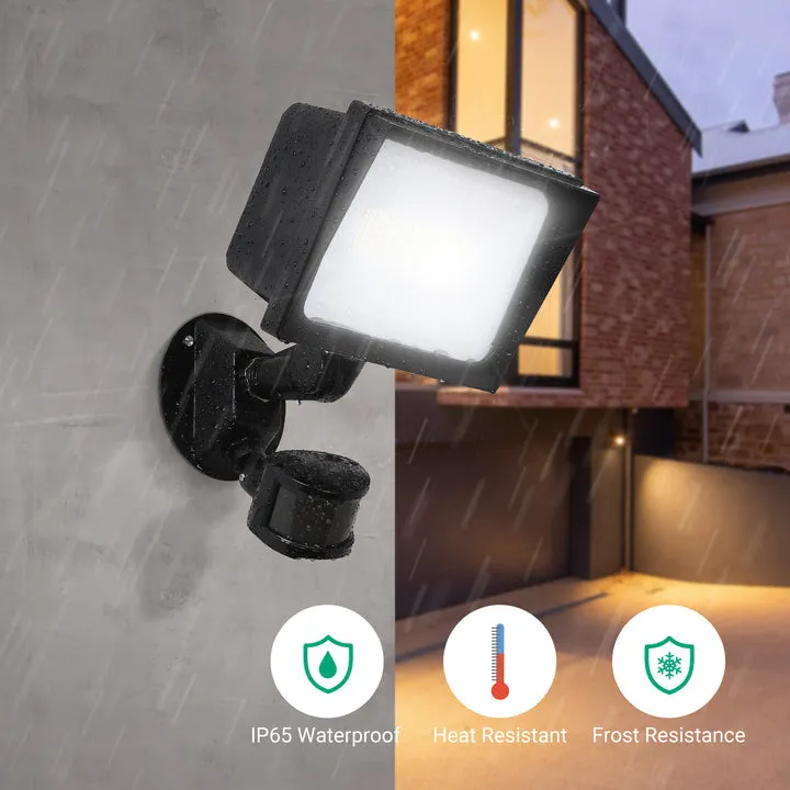 65W LED Security Lights Motion Sensor Outdoor Light, 6670LM Dusk to Dawn Flood Light, 3 Modes, 5000K, IP65 Waterproof, Exterior Flood Light for Garage, Yard-HHSL04A1