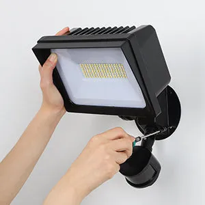 65W LED Security Lights Motion Sensor Outdoor Light, 6670LM Dusk to Dawn Flood Light, 3 Modes, 5000K, IP65 Waterproof, Exterior Flood Light for Garage, Yard-HHSL04A1