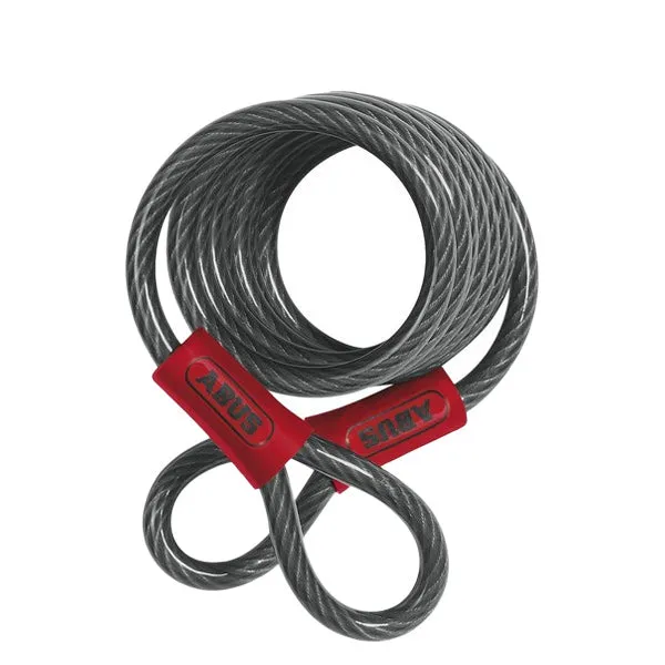 Abus - 12702 - Coiled Steel Cable - 5/16" x  6' Foot