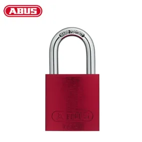 Abus 72/40 - Aluminum Padlock - Red - 1-17/32" Width - 1/4" Shackle