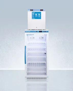 Accucold 24" Wide All-Refrigerator/All-Freezer Combination - ARG8PV-FS24LSTACKMED2
