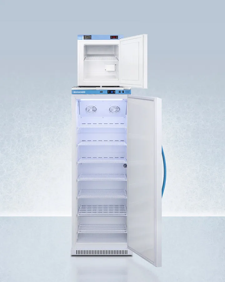Accucold 24" Wide All-Refrigerator/All-Freezer Combination - ARS12PV-FS24LSTACKMED2
