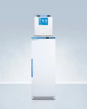 Accucold 24" Wide All-Refrigerator/All-Freezer Combination - ARS12PV-FS24LSTACKMED2