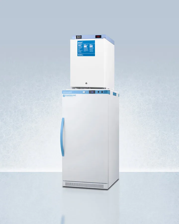 Accucold 24" Wide All-Refrigerator/All-Freezer Combination White